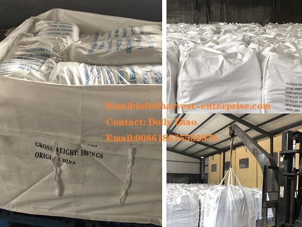 Paquet de formiate de potassium solide