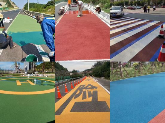 La température des agrégats de céramique colorés antidérapants